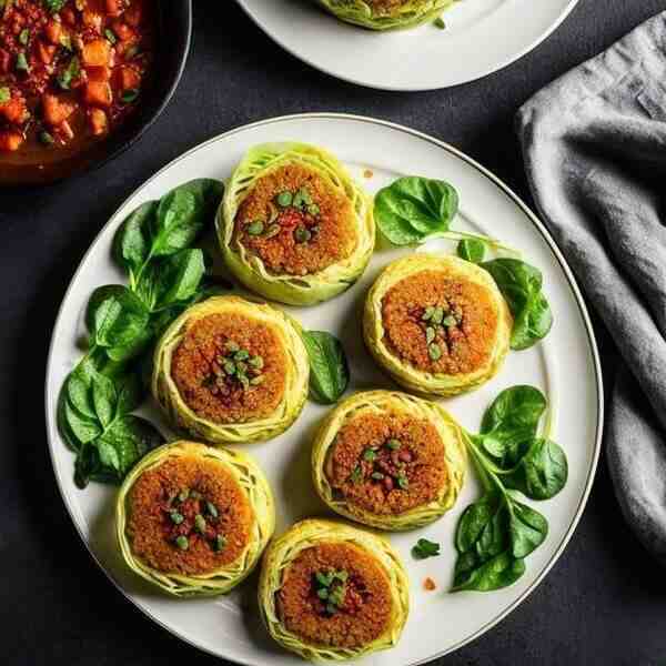 Запеченные капустные котлеты